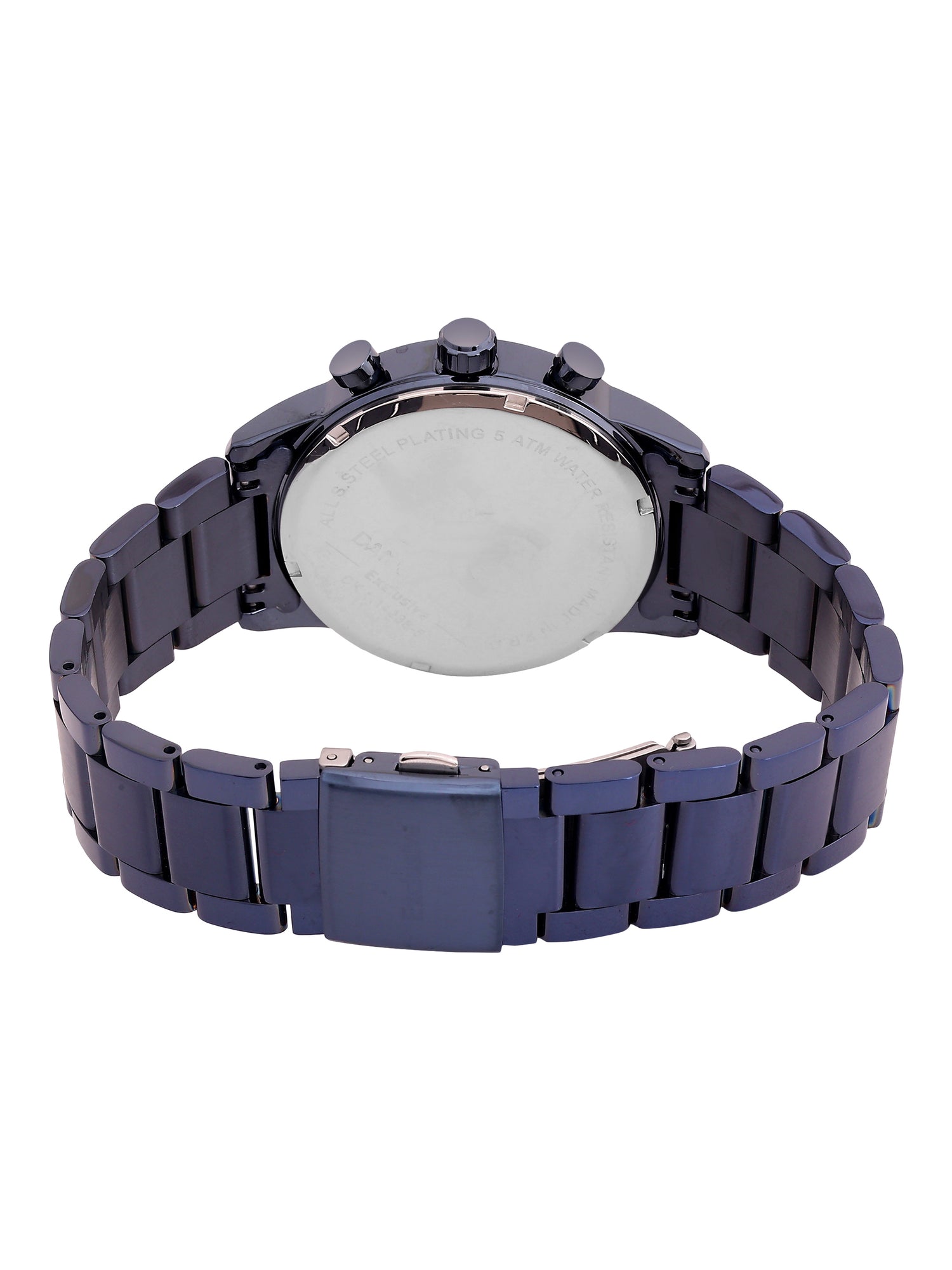 Daniel Klein Analog Blue Round Dial Blue Case Blue Strap Quartz Water-Resistant Wrist Watch for Men Boys DK.1.14238-5