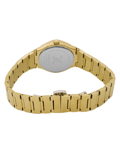 Daniel Klein Light Champagne Dial Gold Strap Women’s Analog Watch DK.1.14101-2