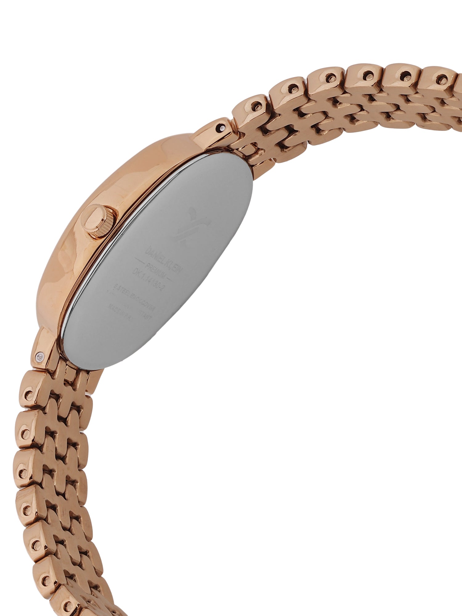 Daniel Klein Silver Dial Rose Gold Women’s Analog Watch DK.1.14130-5