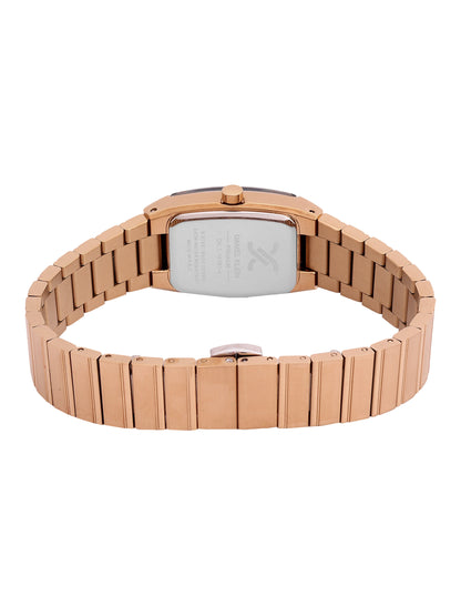 Daniel Klein Analog Blue Round Dial Pink Rose Gold/Blue Case Pink Rose Gold Strap Quartz Water-Resistant Wrist Watch for Women Girls, Ladies DK.1.14191-5