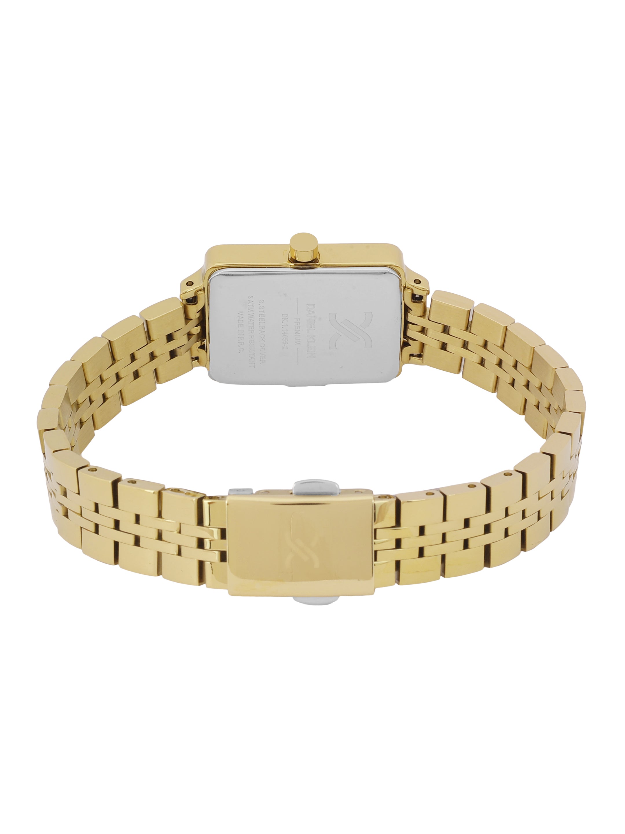 Daniel Klein Silver Sunray Dial Stainless Steel Strap Women’s Watch DK.1.14055-2