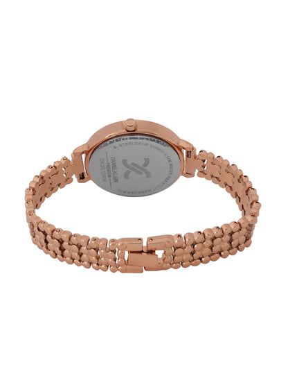 &quot;Daniel Klein Women’s Rose Gold Bracelet Watch – Elegant Blue Dial, Premium Style &quot;