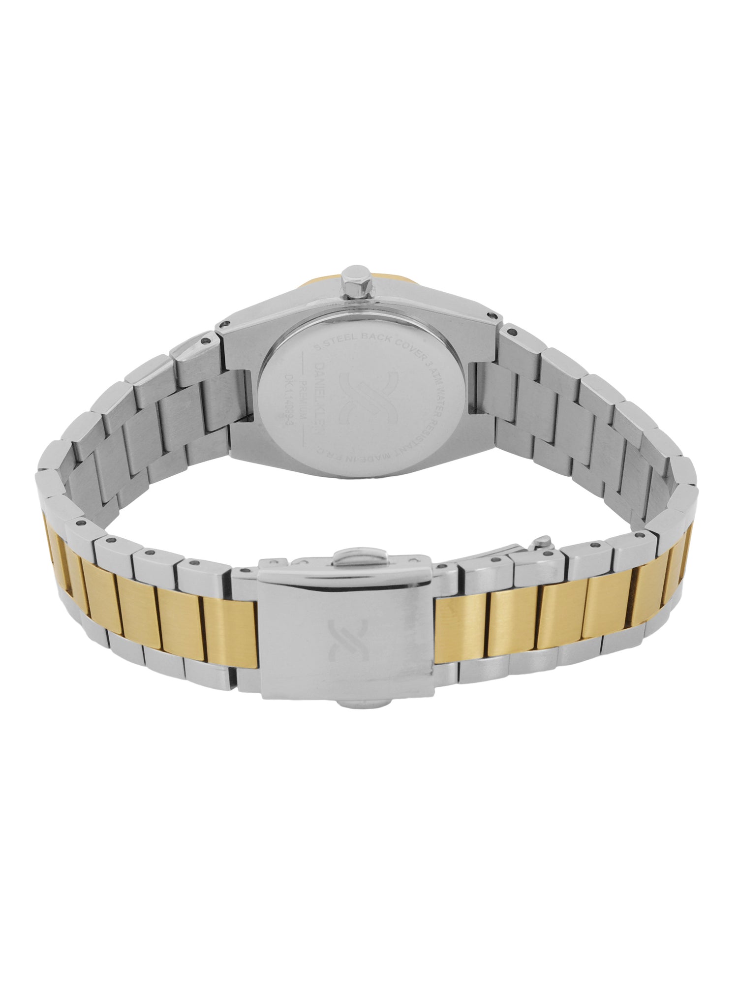 Daniel Klein Silver Dial Silver–Gold Strap Women’s Analog Watch DK.1.14099-4