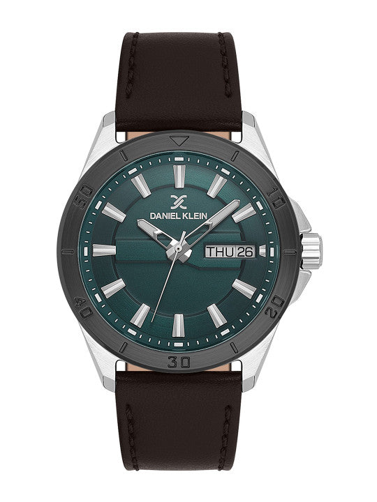 Daniel Klein Men Dial &amp; Leather Straps Analogue Watch DK.1.13975-4