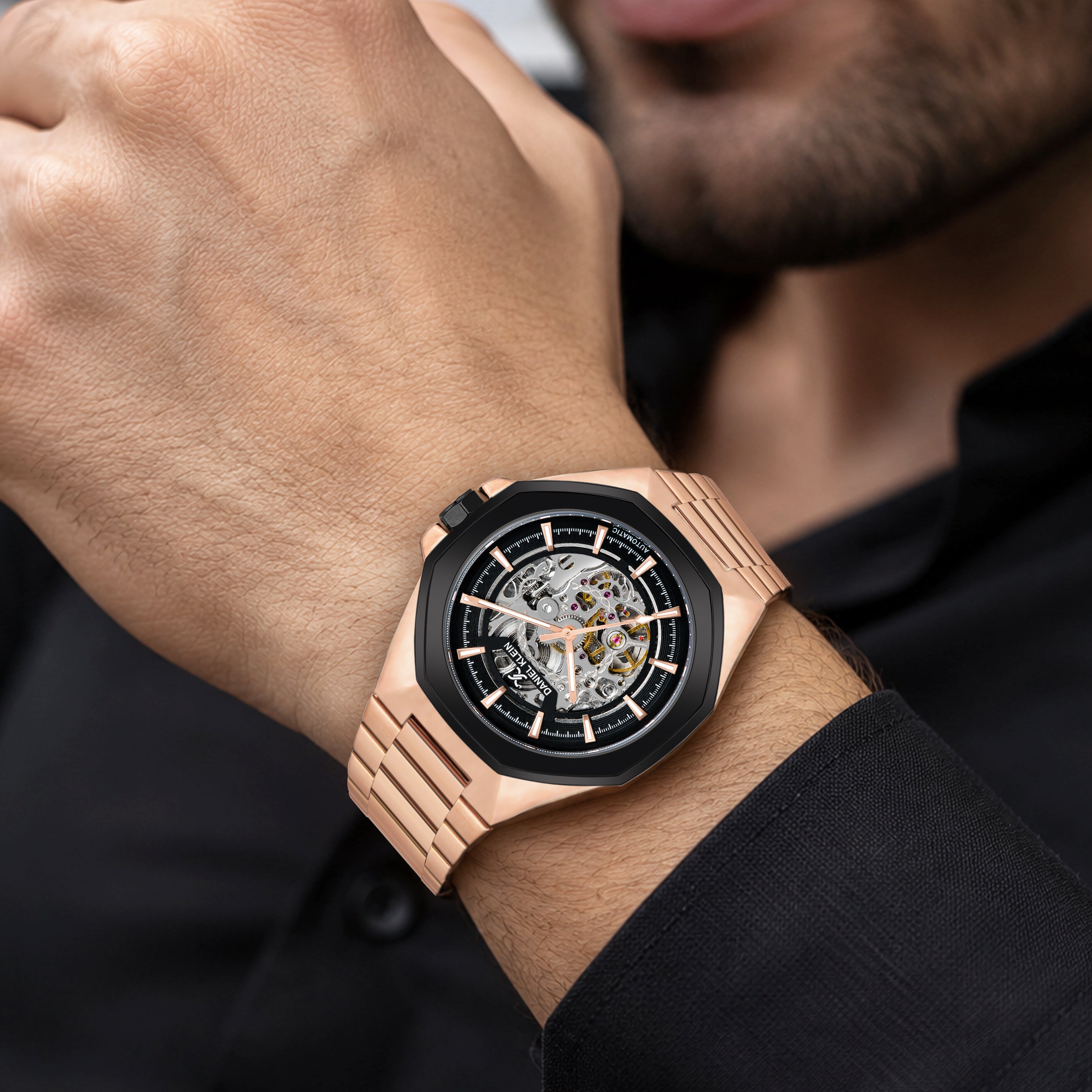 Men’s Luxury Skeleton Dial Automatic Watch | Premium Designer Wrist Watch for Men