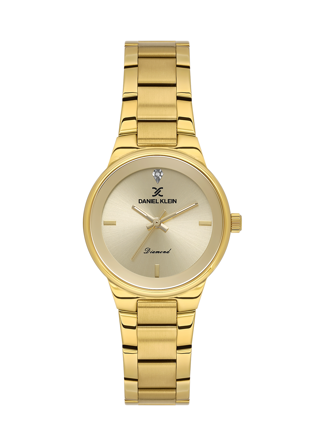 Daniel Klein Light Champagne Dial Gold Women’s Analog Watch DK.1.14136-2
