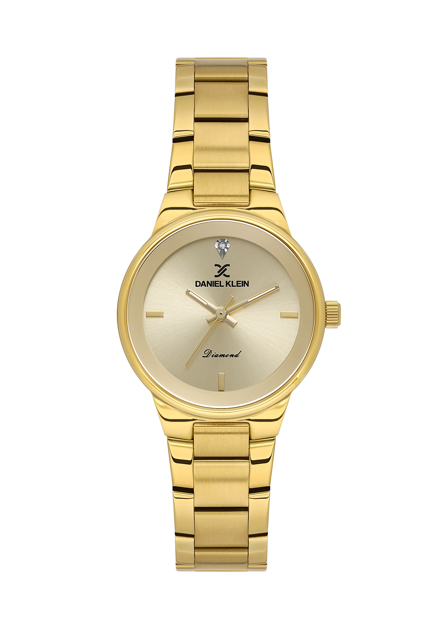 Daniel Klein Light Champagne Dial Gold Women’s Analog Watch DK.1.14136-2