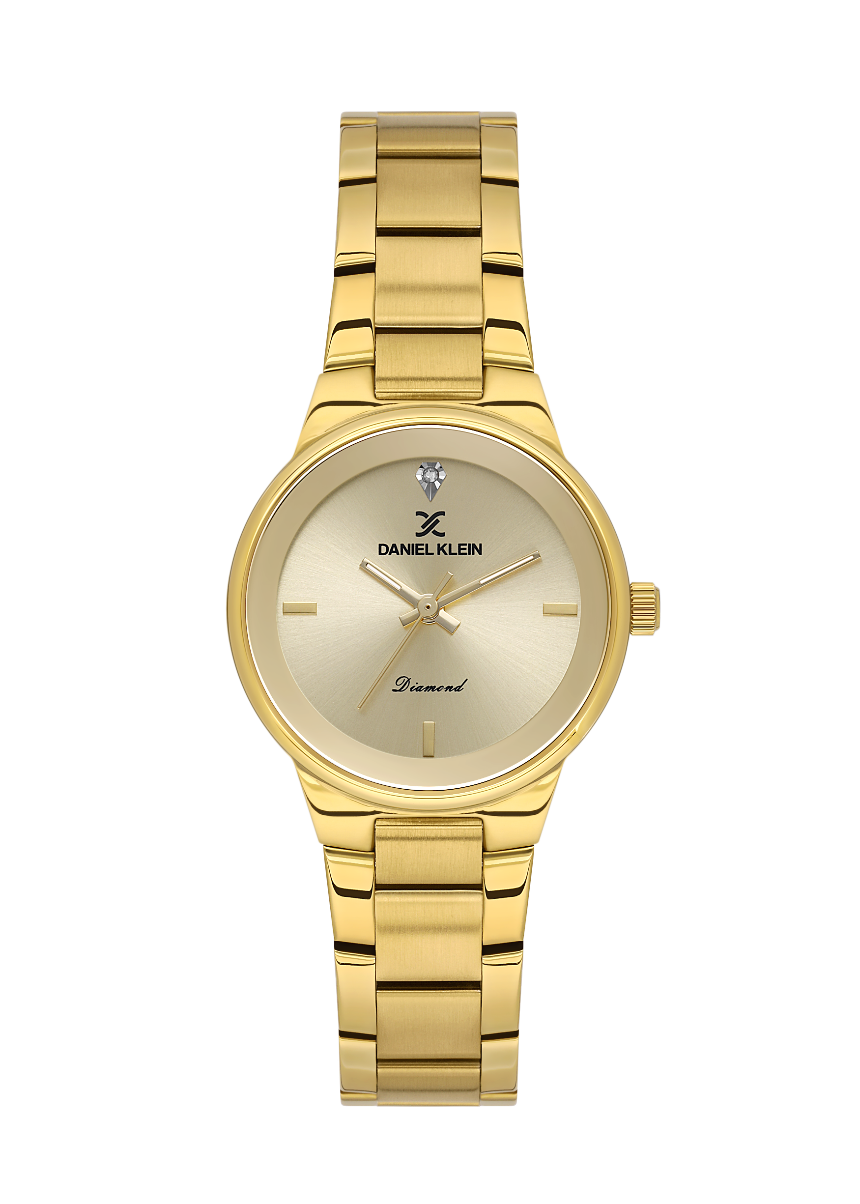 Daniel Klein Light Champagne Dial Gold Women’s Analog Watch DK.1.14136-2