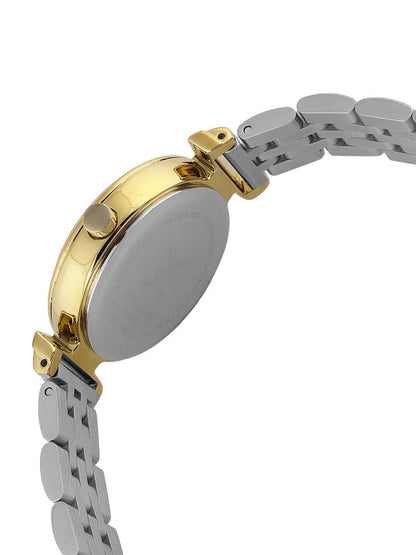Daniel Klein Women Embellished Stainless Steel Bracelet Straps Analogue Watch DK.1.13958-3