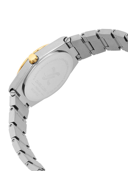 Daniel Klein Analog Dark Green Round Dial Silver and Gold Case Silver and Gold Strap Quartz Water-Resistant Wrist Watch for Women Girls, Ladies DK.1.14170-5