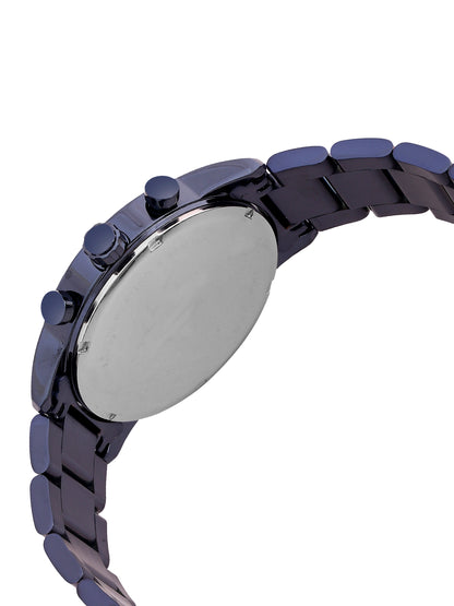 Daniel Klein Analog Blue Round Dial Blue Case Blue Strap Quartz Water-Resistant Wrist Watch for Men Boys DK.1.14238-5