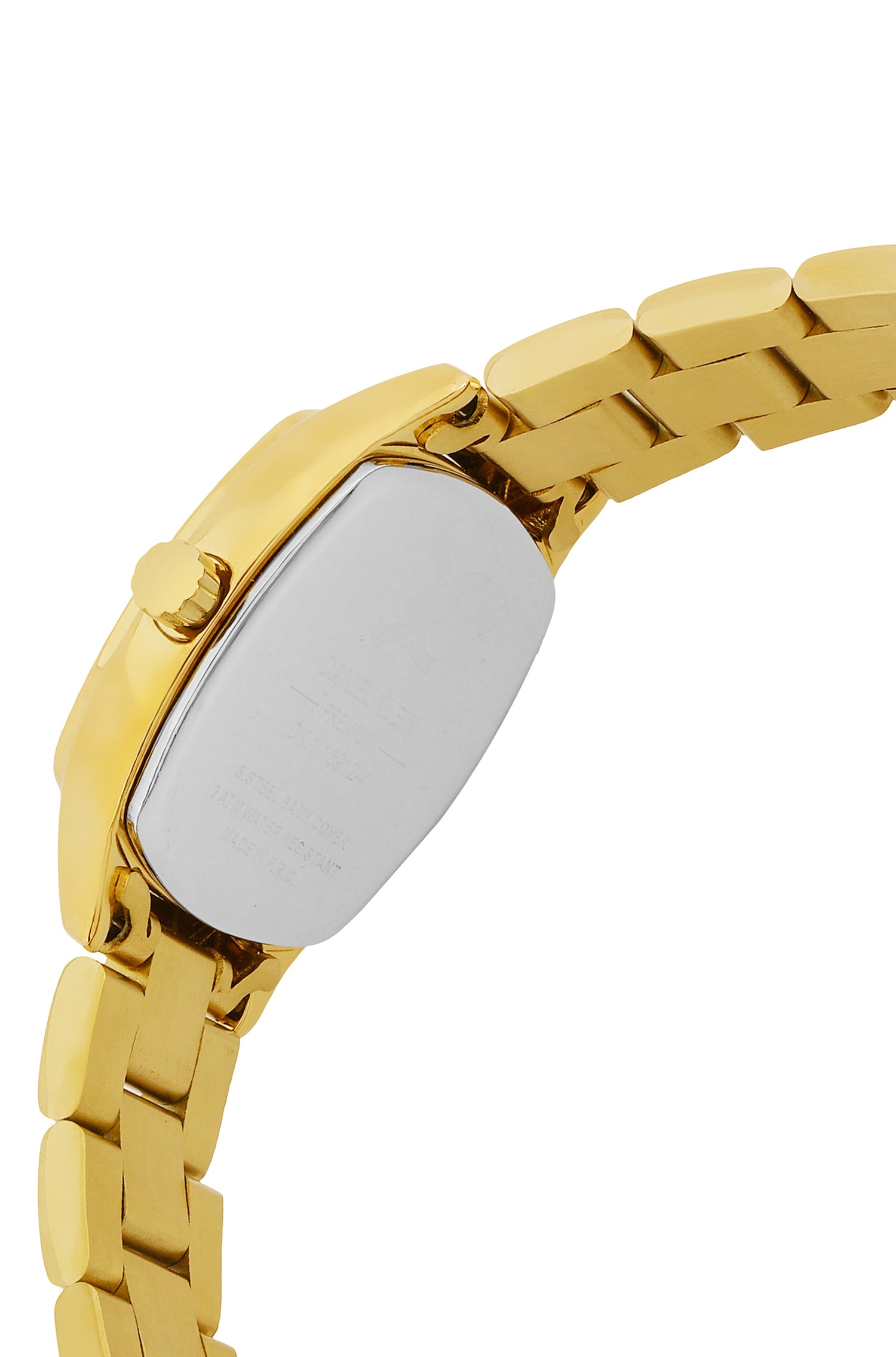 Daniel klein Premium Lady Gold IPG Case &amp; Strap Silver Sunray Dial Watch DK.1.13912-4