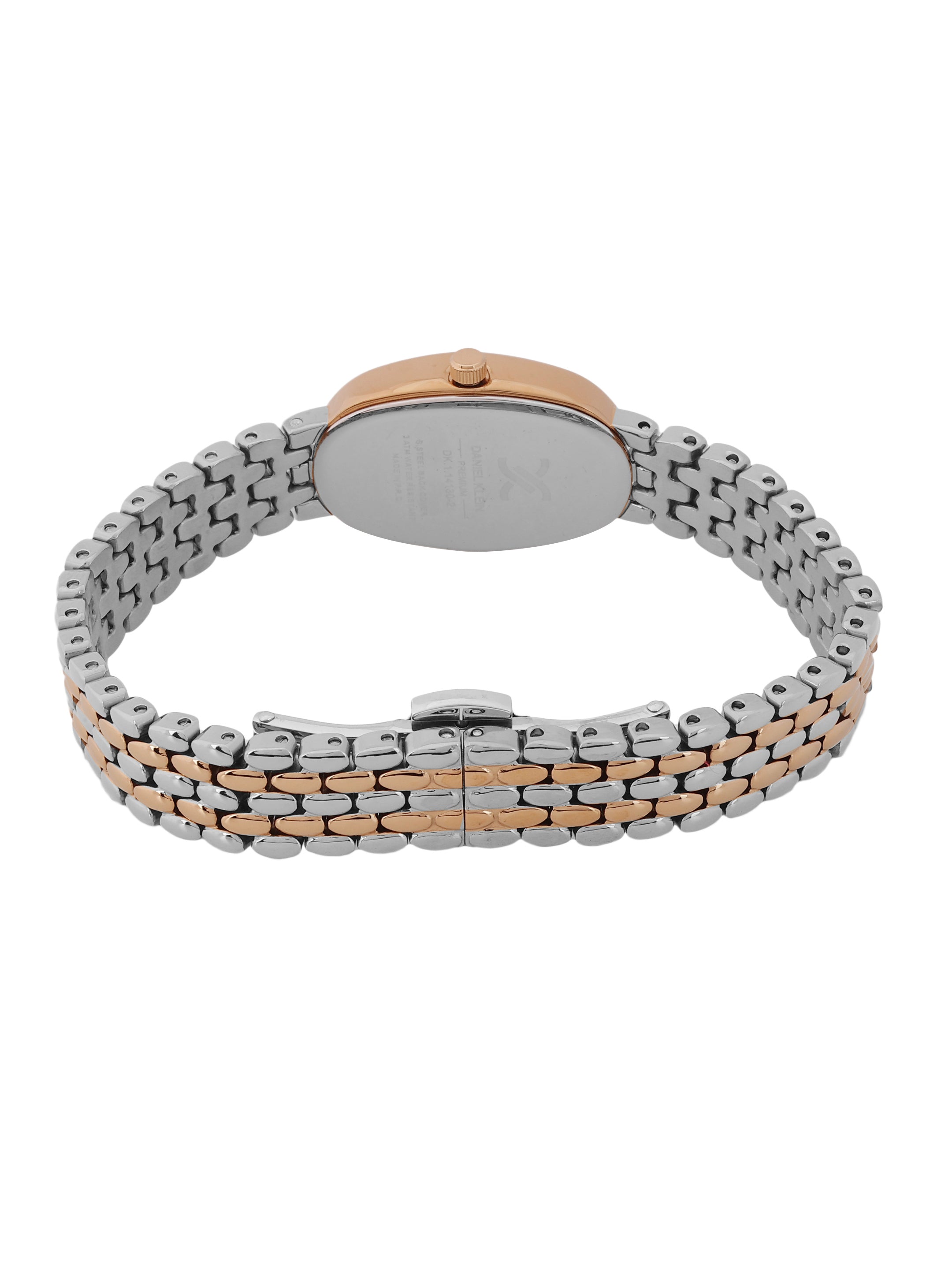 Daniel Klein Silver Dial Two-Tone Women’s Analog Watch DK.1.14130-6