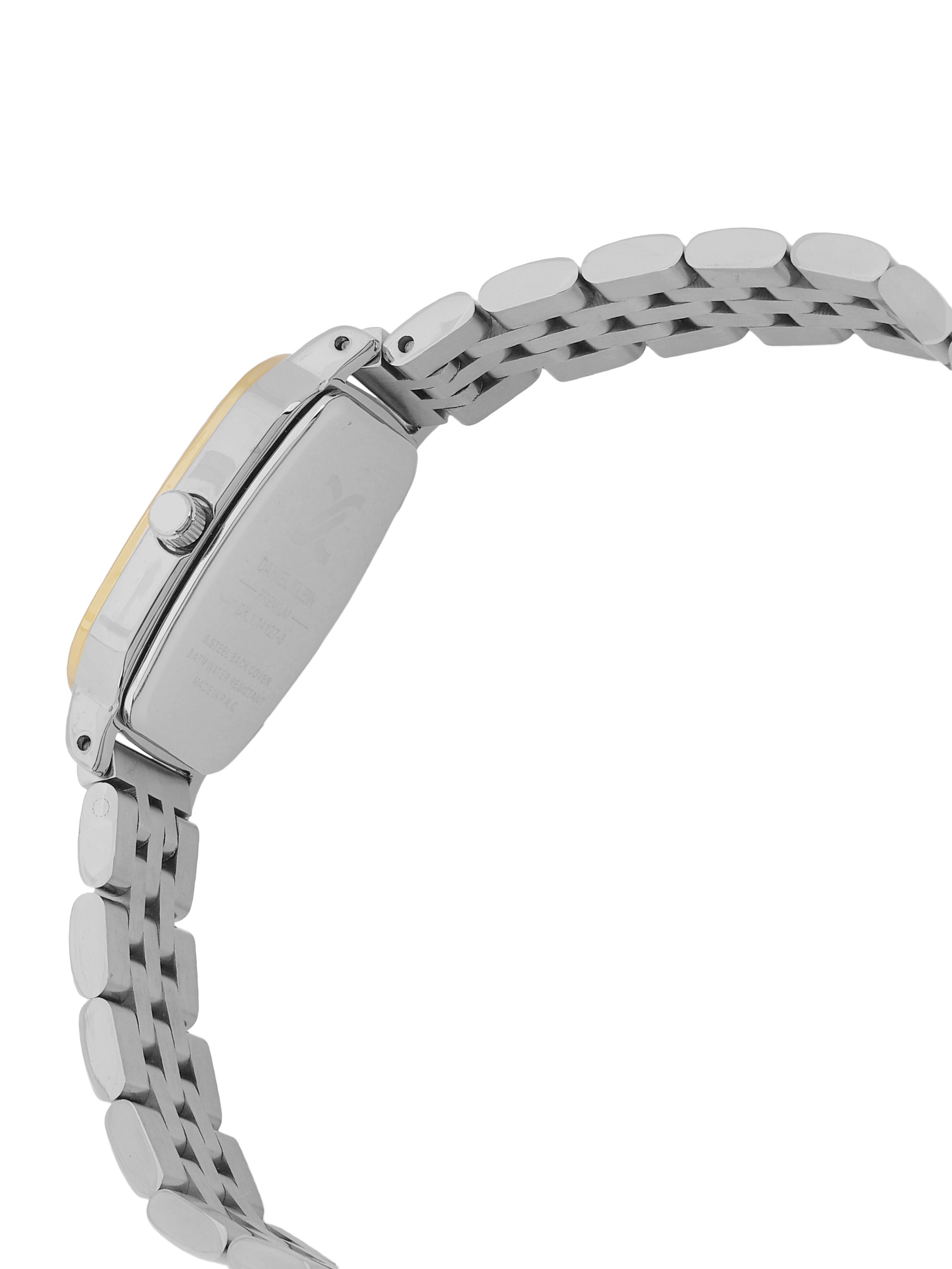 Daniel Klein Silver Dial Two-Tone Strap Women’s Analog Watch DK.1.14127-4