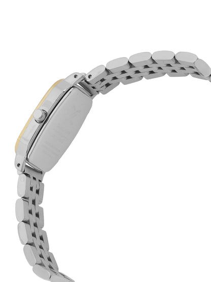 Daniel Klein Silver Dial Two-Tone Strap Women’s Analog Watch DK.1.14127-4