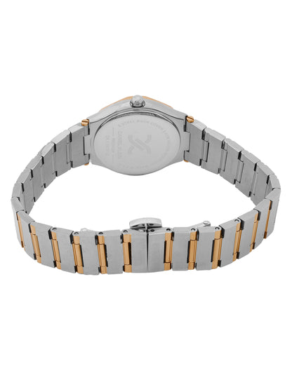 Daniel Klein Warm Grey Dial Silver–Rose Gold Strap Women’s Analog Watch DK.1.14101-6