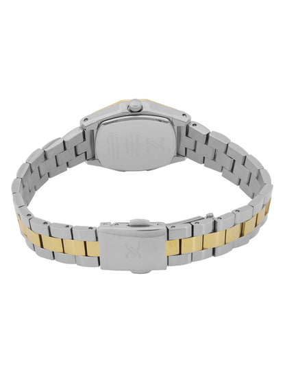 Daniel Klein Silver Dial Silver–Gold Strap Women’s Analog Watch DK.1.14113-4