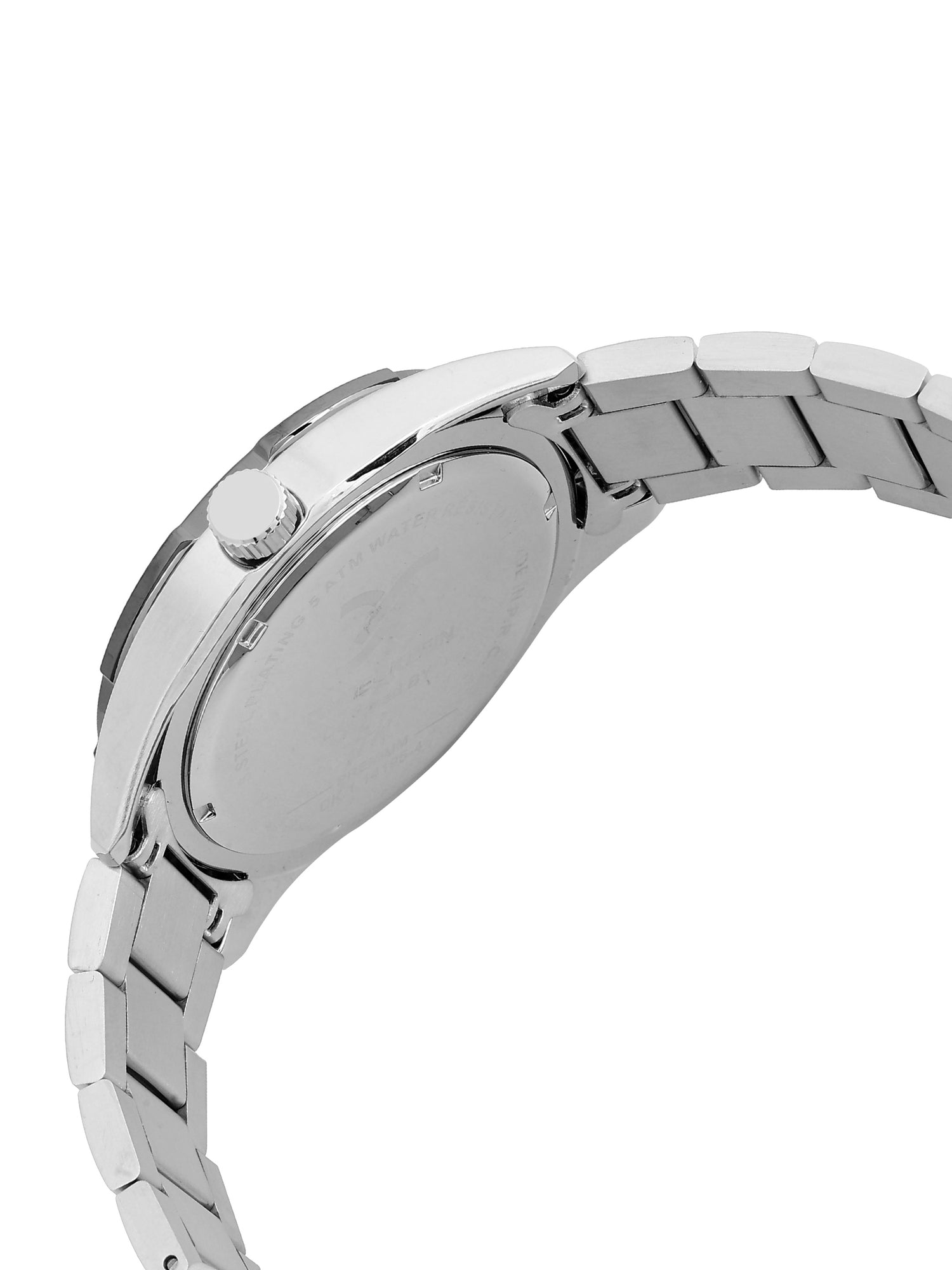 Daniel Klein Analog Black Round Dial Silver/Black Case Silver/Black Strap Quartz Water-Resistant Wrist Watch for Men Boys DK.1.14195-4