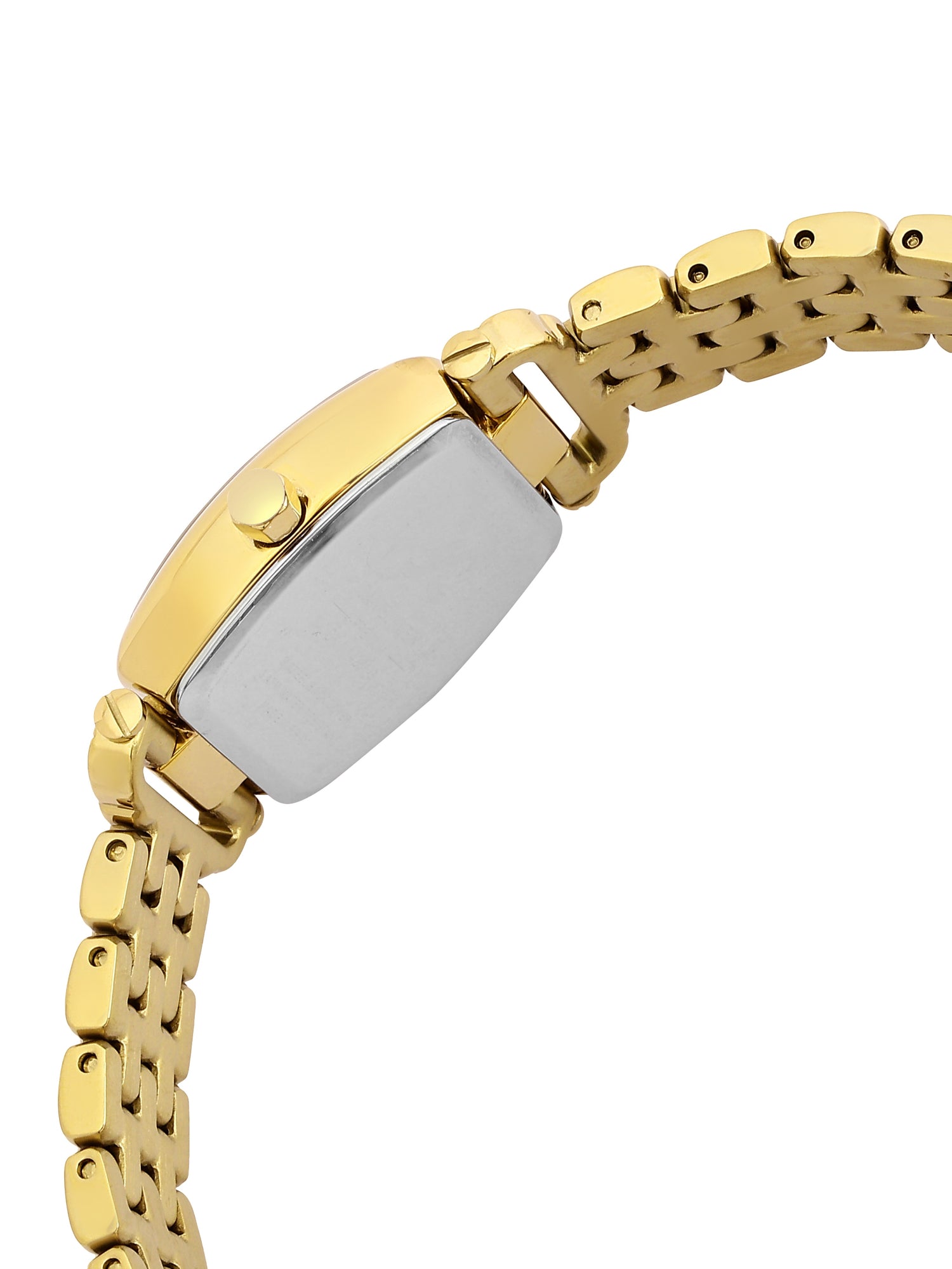 Daniel Klein Analog Dark Green Round Dial Gold Case Gold Strap Quartz Water-Resistant Wrist Watch for Women Girls, Ladies DK.1.14281-3