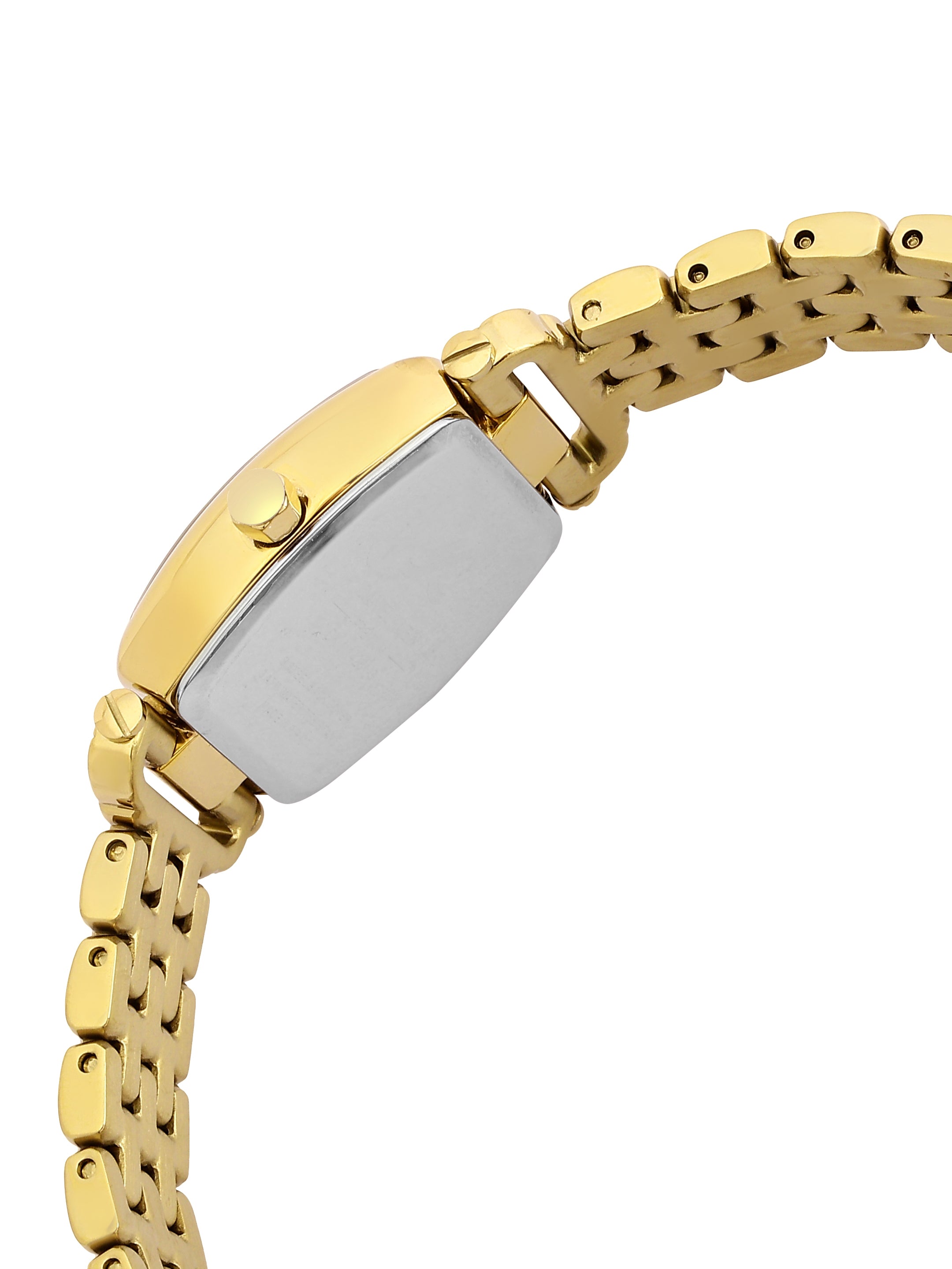 Daniel Klein Analog Dark Green Round Dial Gold Case Gold Strap Quartz Water-Resistant Wrist Watch for Women Girls, Ladies DK.1.14281-3