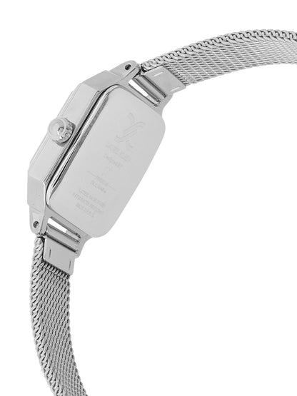 Daniel klein Premium Lady Green Sunray Dial Silver Mesh Watch DK.1.13945-2
