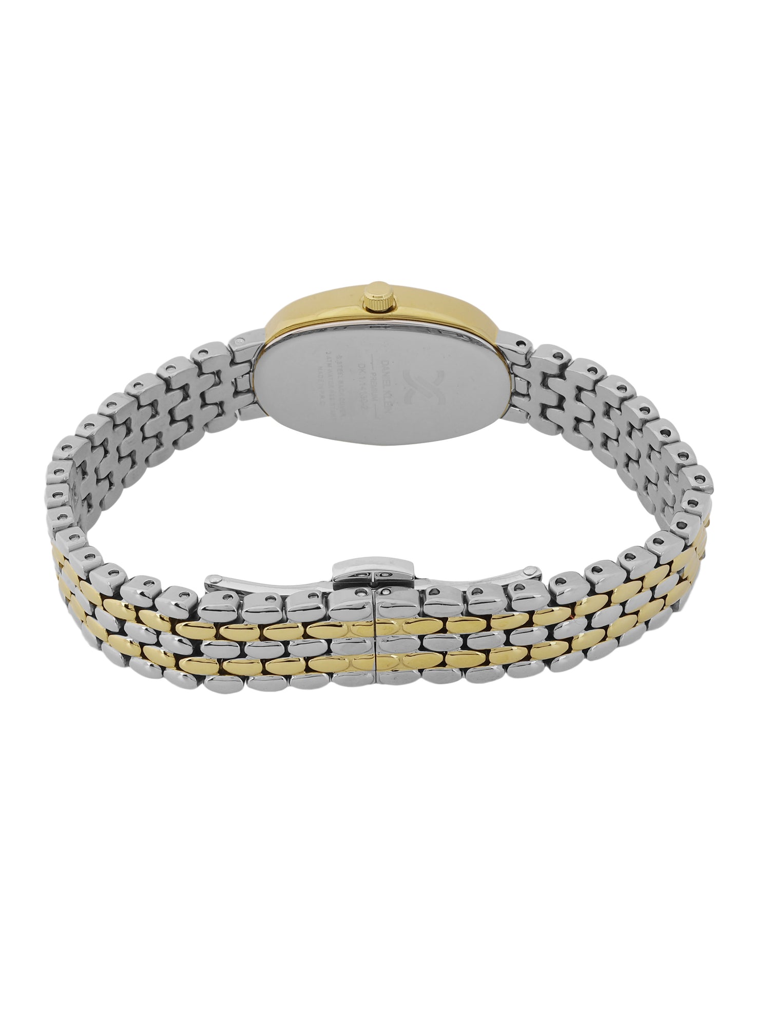 Daniel Klein Dark Green Dial Two-Tone Women’s Analog Watch DK.1.14129-5