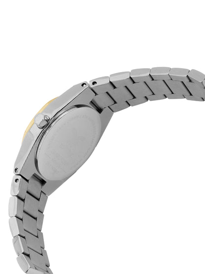 Daniel Klein Silver Dial Silver–Gold Strap Women’s Analog Watch DK.1.14099-4