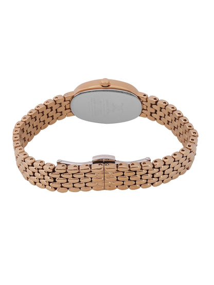 Daniel Klein Silver Dial Rose Gold Women’s Analog Watch DK.1.14130-5