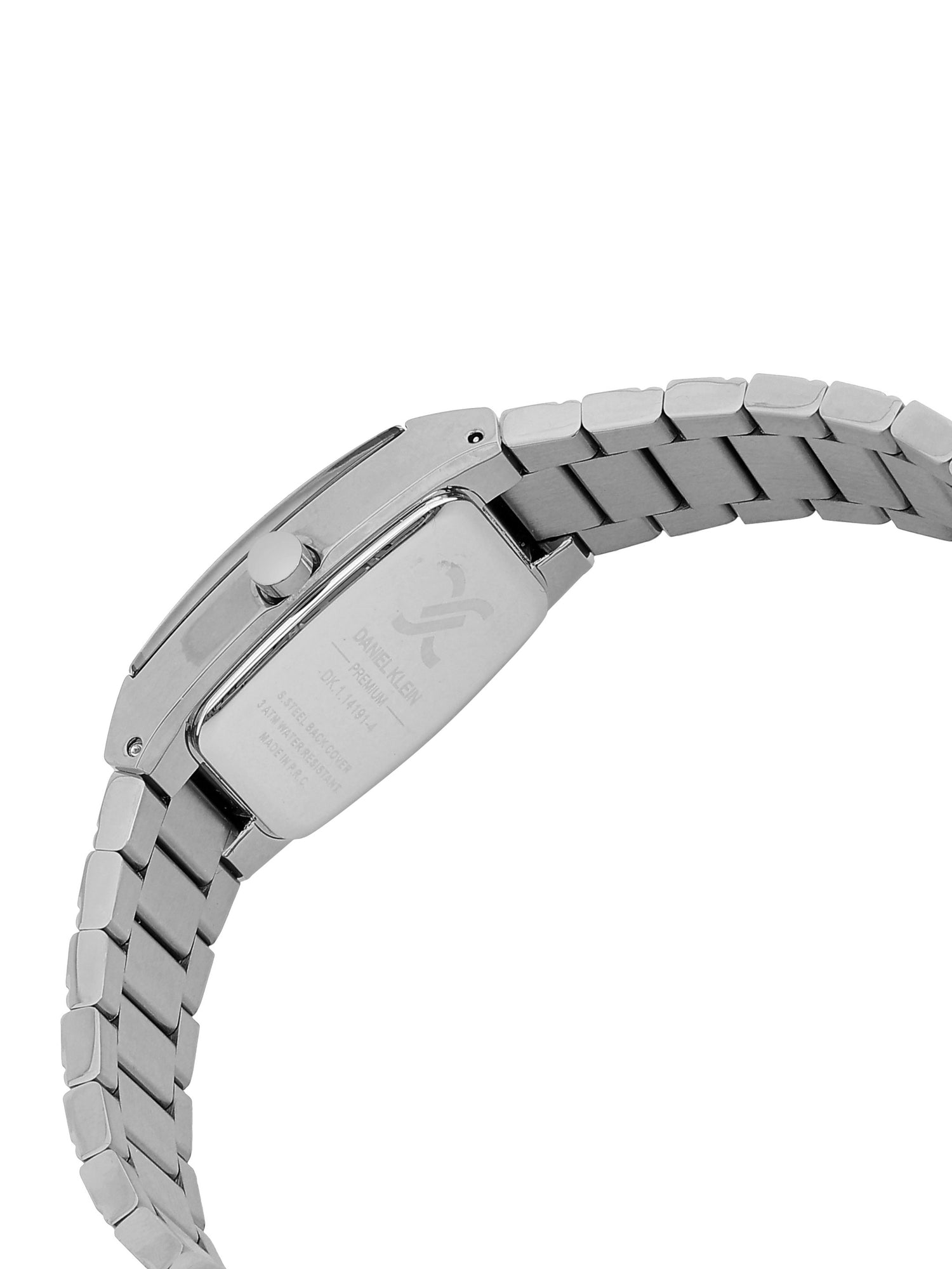 Daniel Klein Analog Silver Round Dial Silver/Rose Gold Case Silver and Rose Gold Strap Quartz Water-Resistant Wrist Watch for Women Girls, Ladies DK.1.14191-6