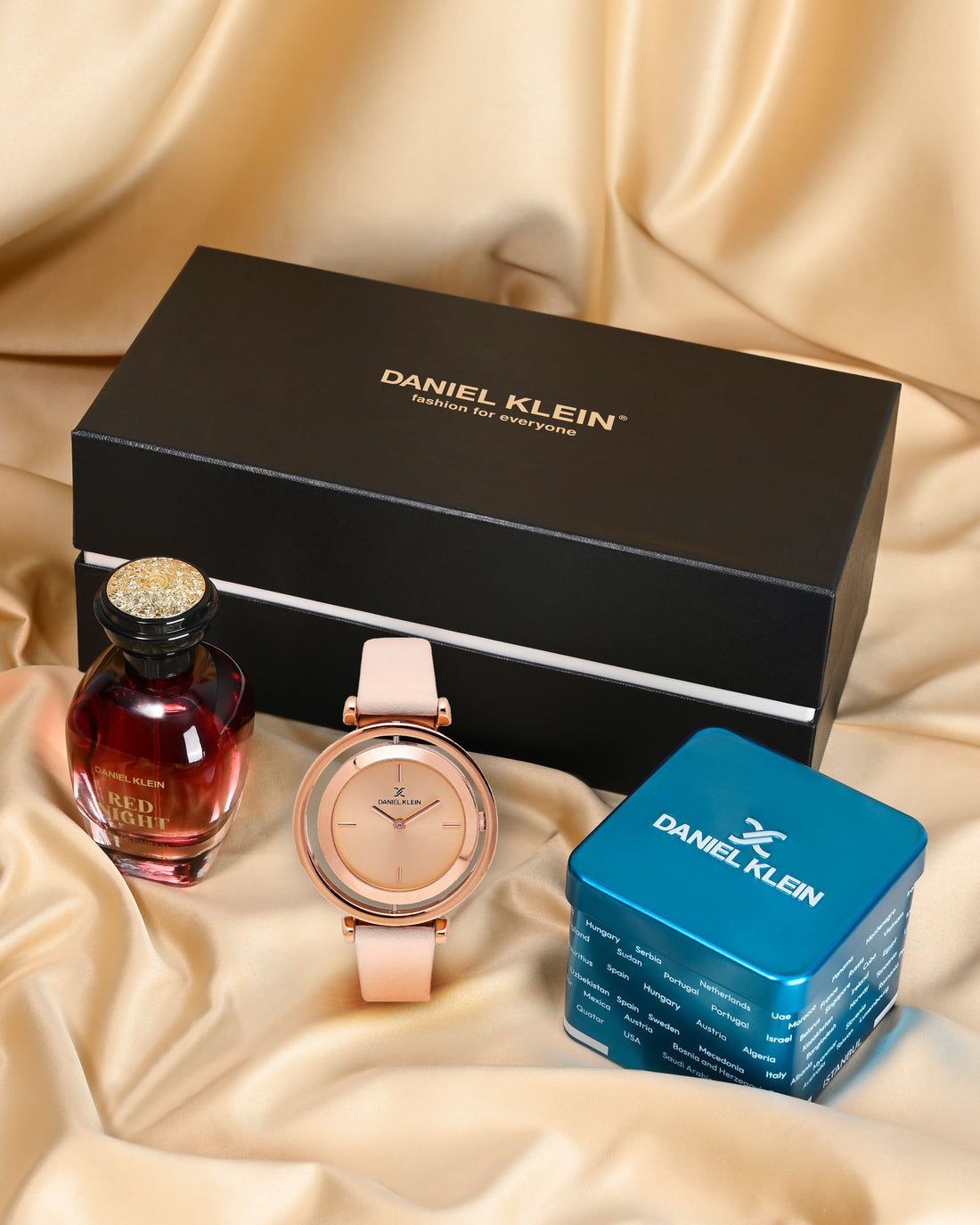Daniel Klein Watch &amp; Fragrance Feminine Charm Combo - DKC002-2