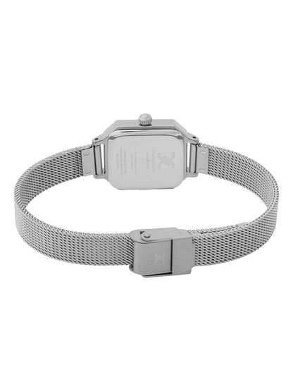 Daniel klein Premium Lady Green Sunray Dial Silver Mesh Watch DK.1.13945-2