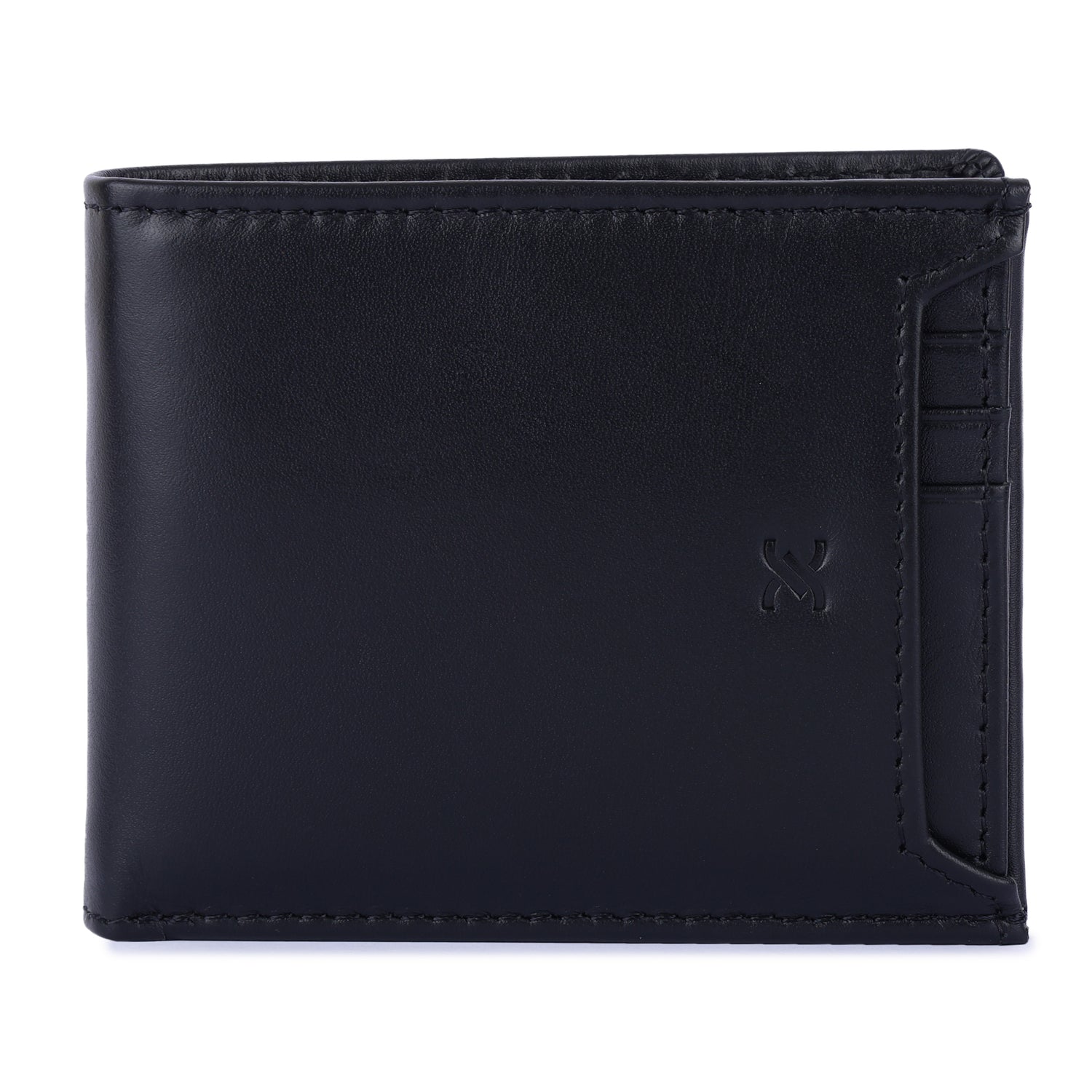 Daniel Klein Men’s Genuine Leather Wallet – Slim Black Edition with Detachable Card Holder