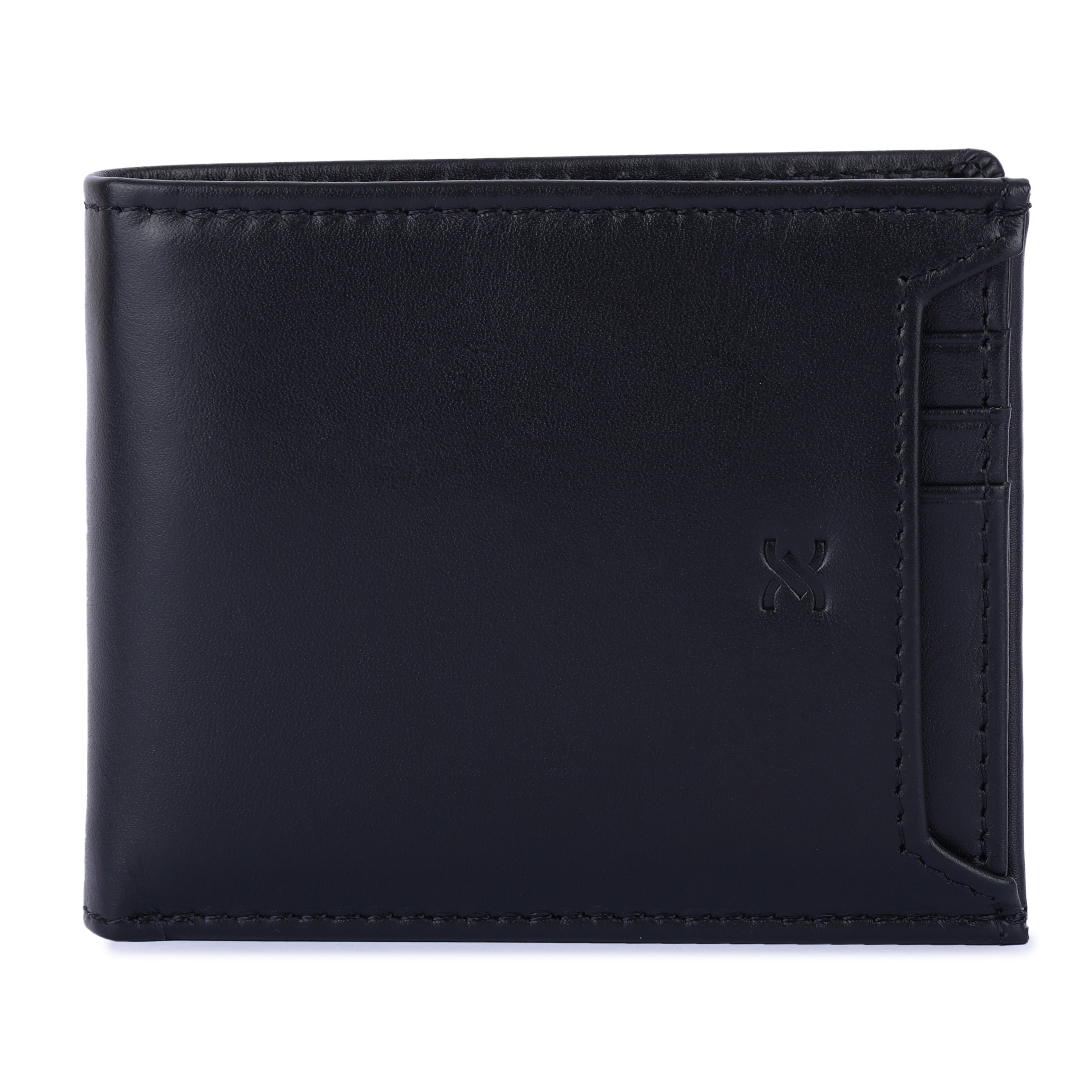 Daniel Klein Men’s Genuine Leather Wallet – Slim Black Edition with Detachable Card Holder