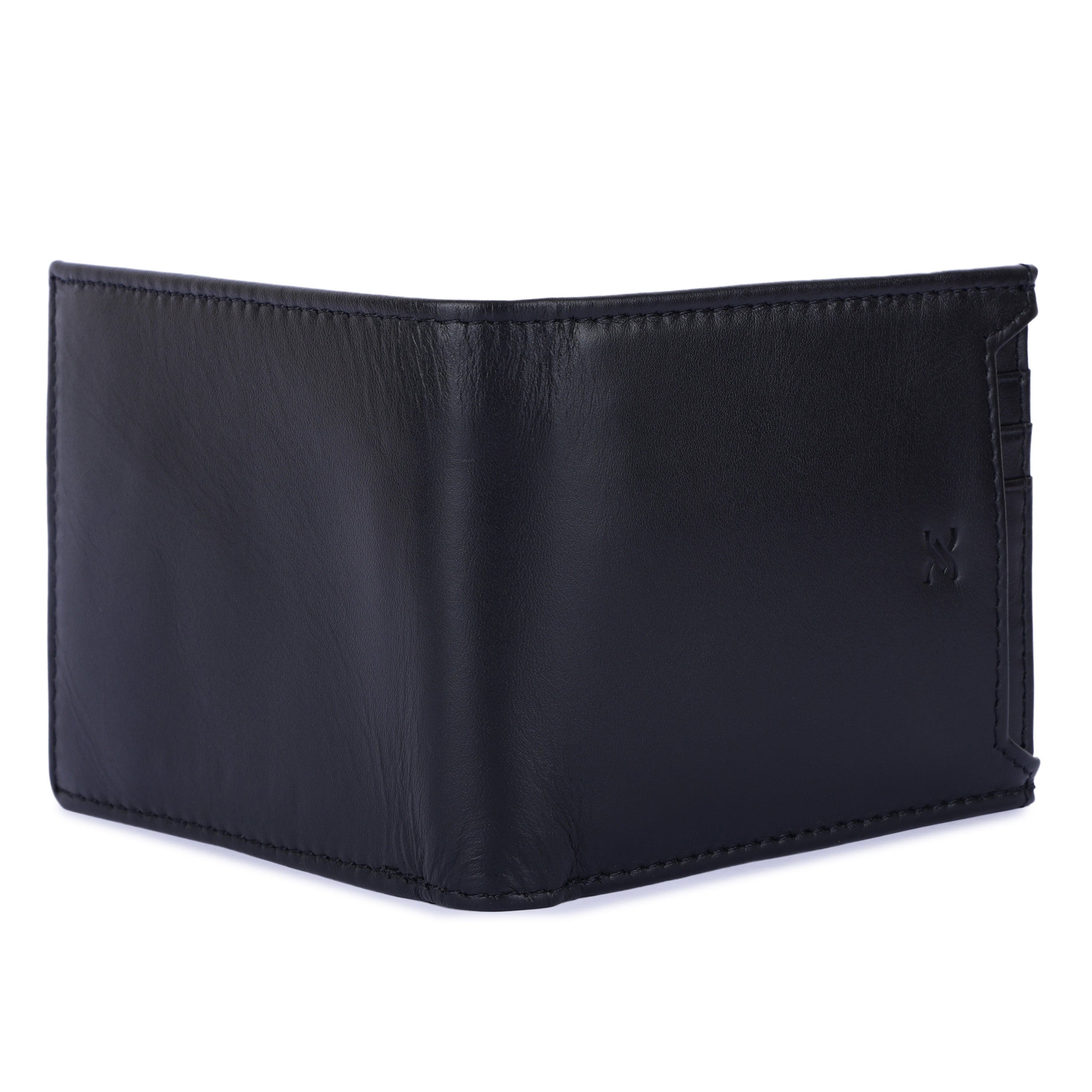 Daniel Klein Men’s Genuine Leather Wallet – Slim Black Edition with Detachable Card Holder
