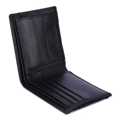 Daniel Klein Men’s Genuine Leather Wallet – Slim Black Edition with Detachable Card Holder