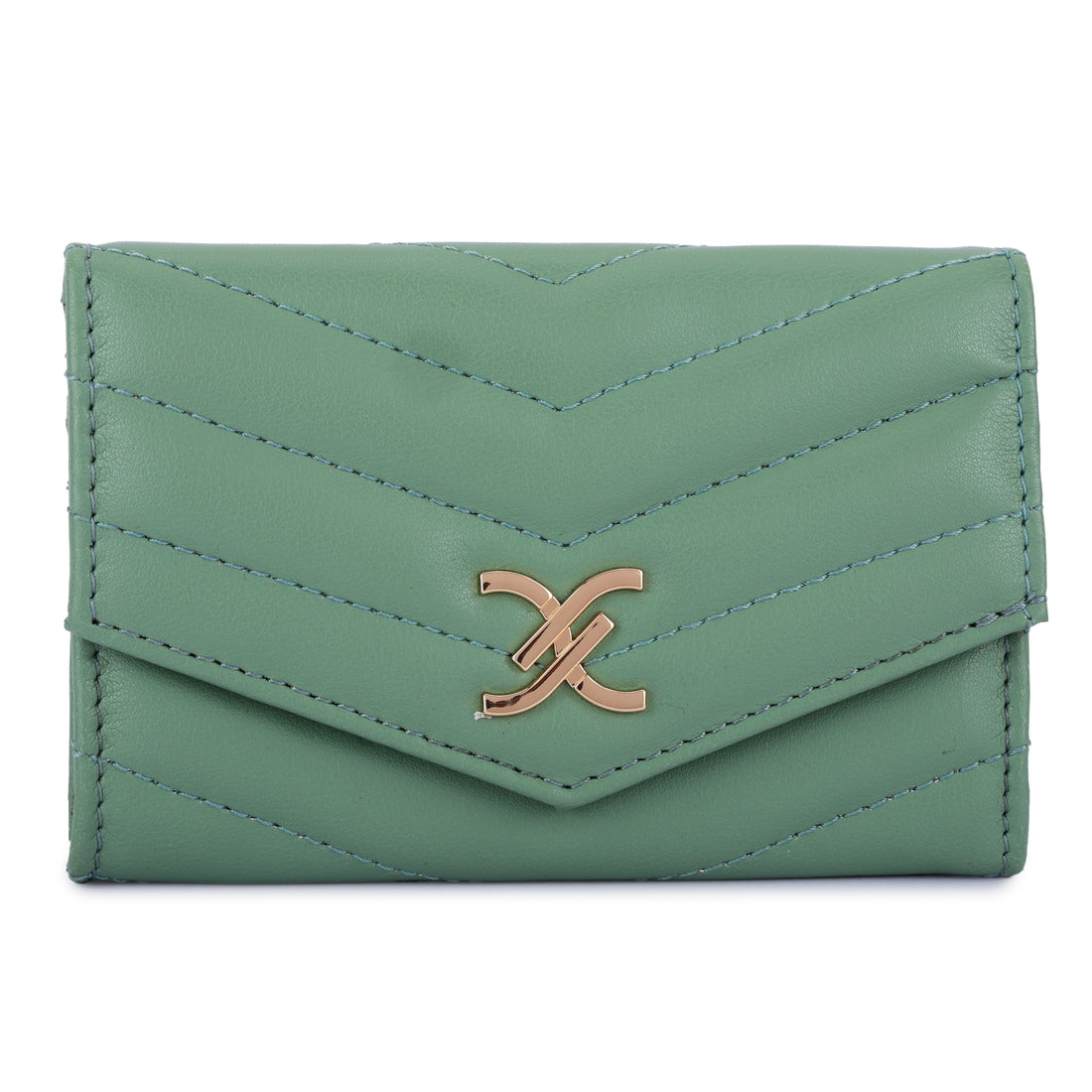 Daniel Klein Women’s Chevron Textured Wallet – Sea Green