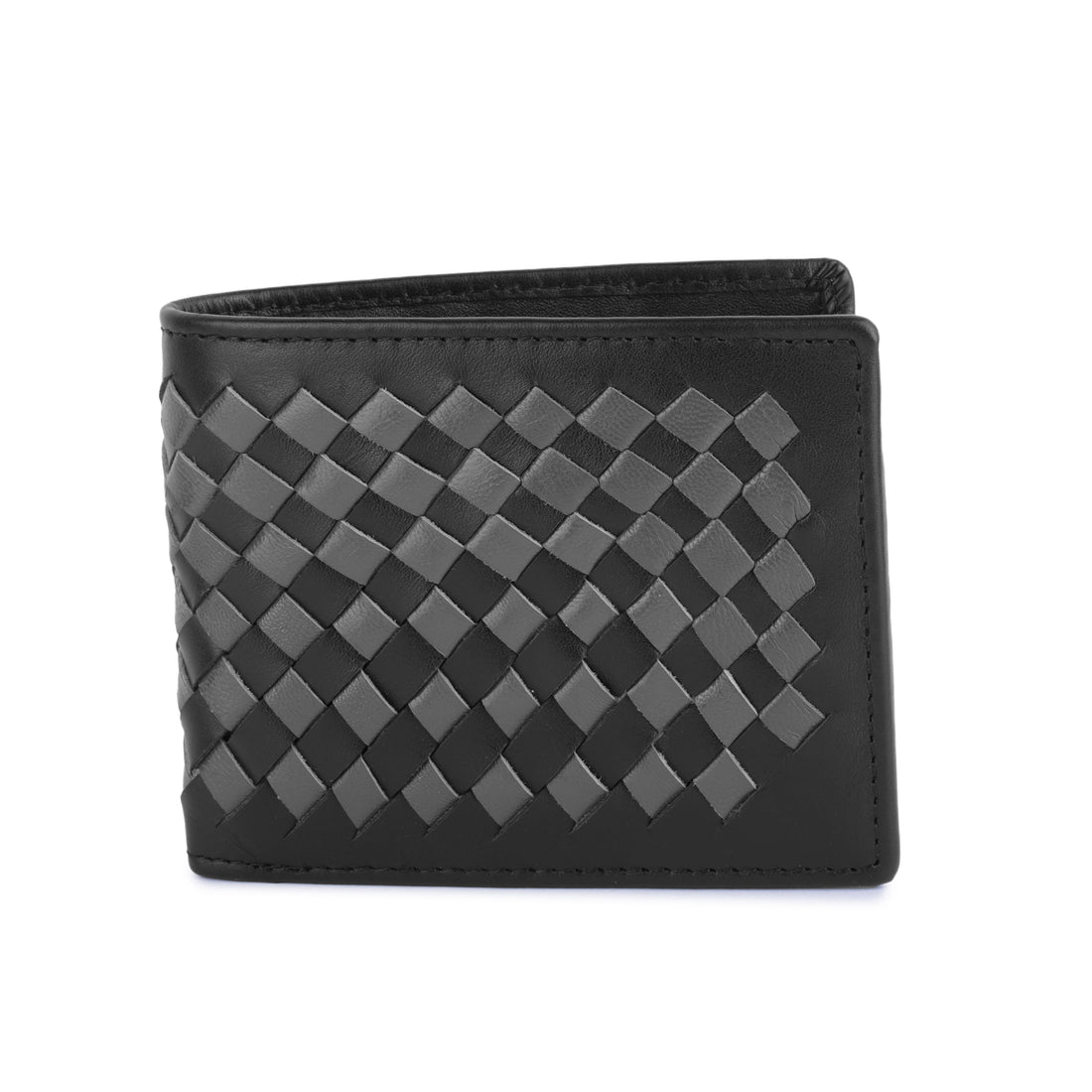 Daniel Klein Exclusive Men’s Genuine Leather Wallet - Black with Grey Color