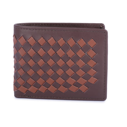 Daniel Klein Exclusive Men’s Genuine Leather Wallet - Tan with Brown Color