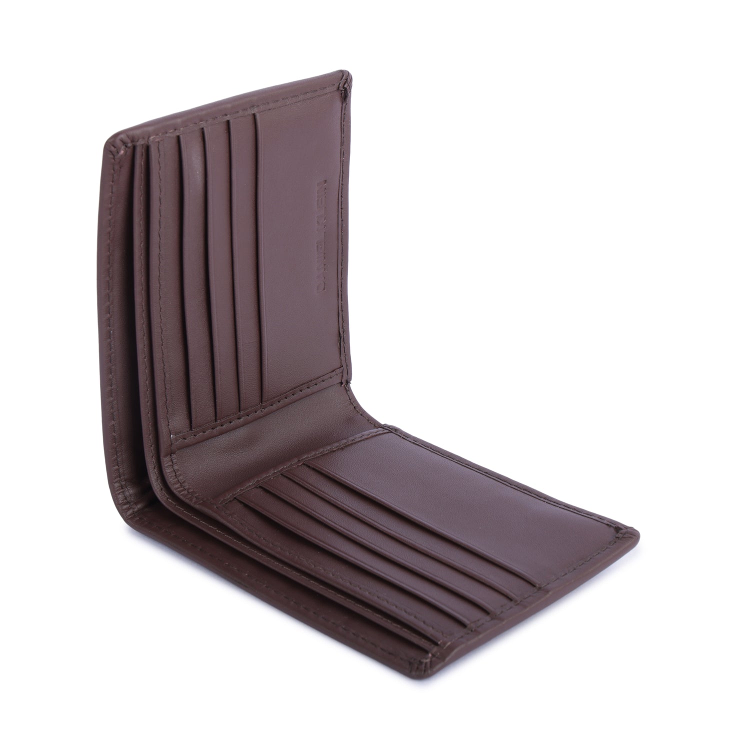 Daniel Klein Exclusive Men’s Genuine Leather Wallet - Tan with Brown Color