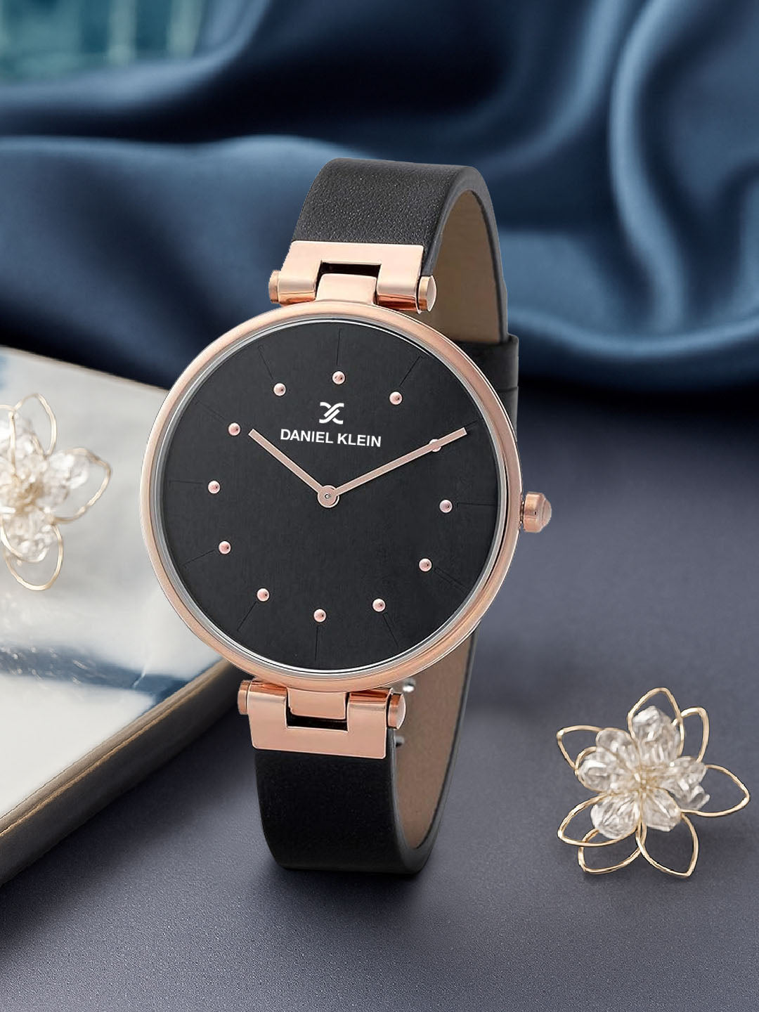 Daniel Klein Premium Women Gun Black Dial Watch