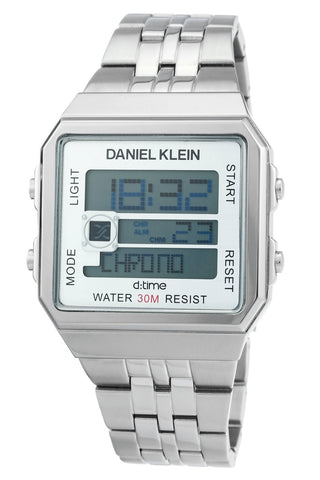 Daniel Klein D-Time Men Silver Dial  Digital Watch