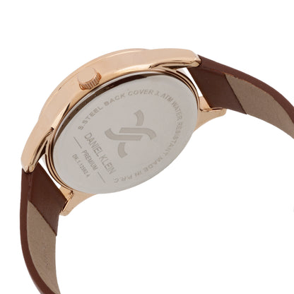 Daniel Klein Premium Women Rose Gold Dial Analogue Watch