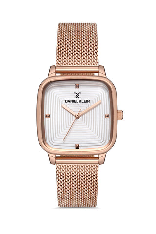 Daniel Klein Rose Gold Dial Women's Analogue Watch