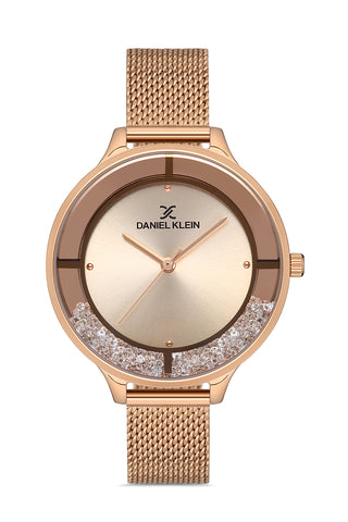 Daniel Klein Premium Women Rose Gold Dial Watch