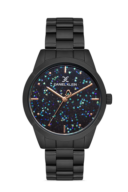 Daniel Klein Premium Women Gun Black Dial Analogue Watch