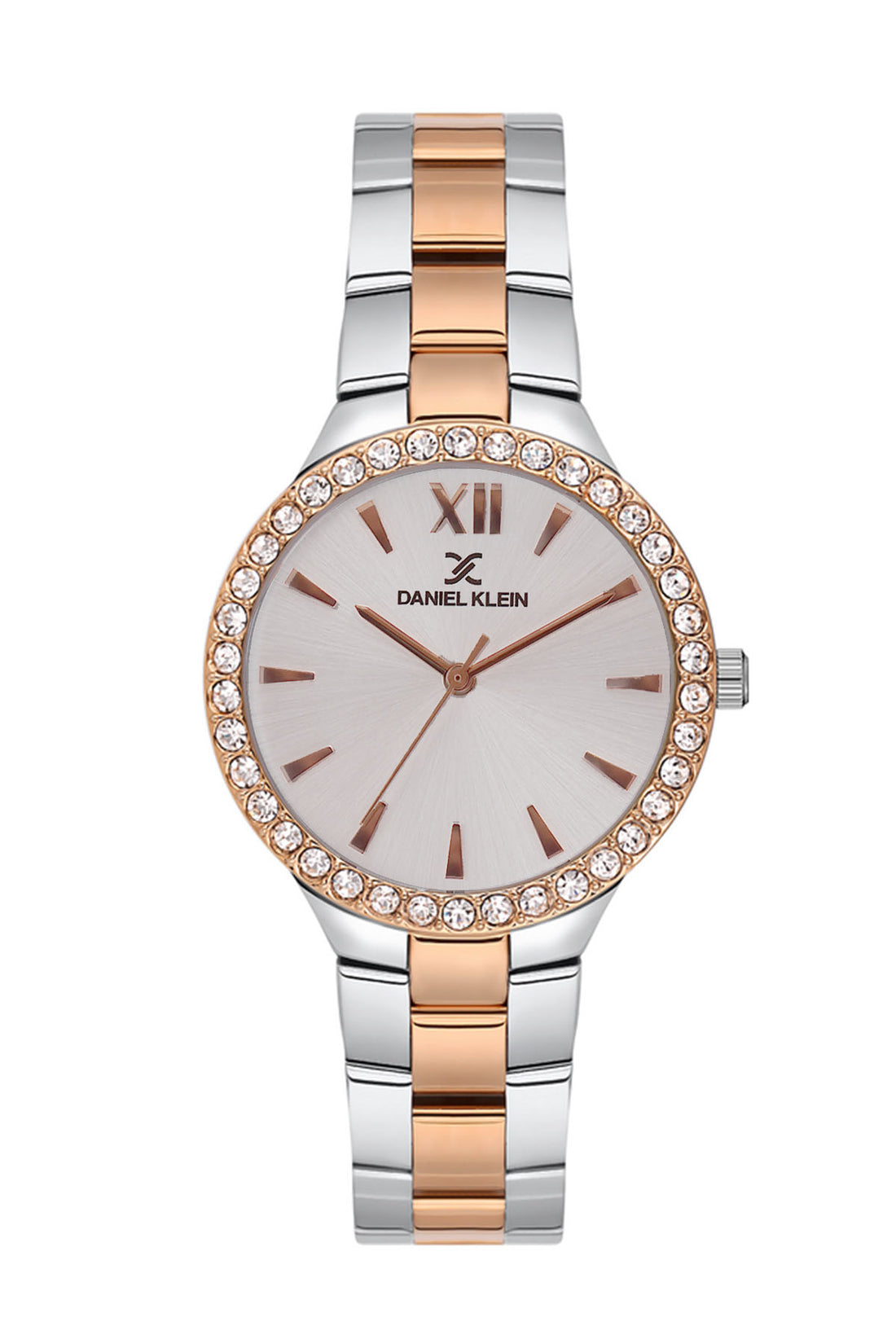 Silver Premium Women Watch with Metallic Strap