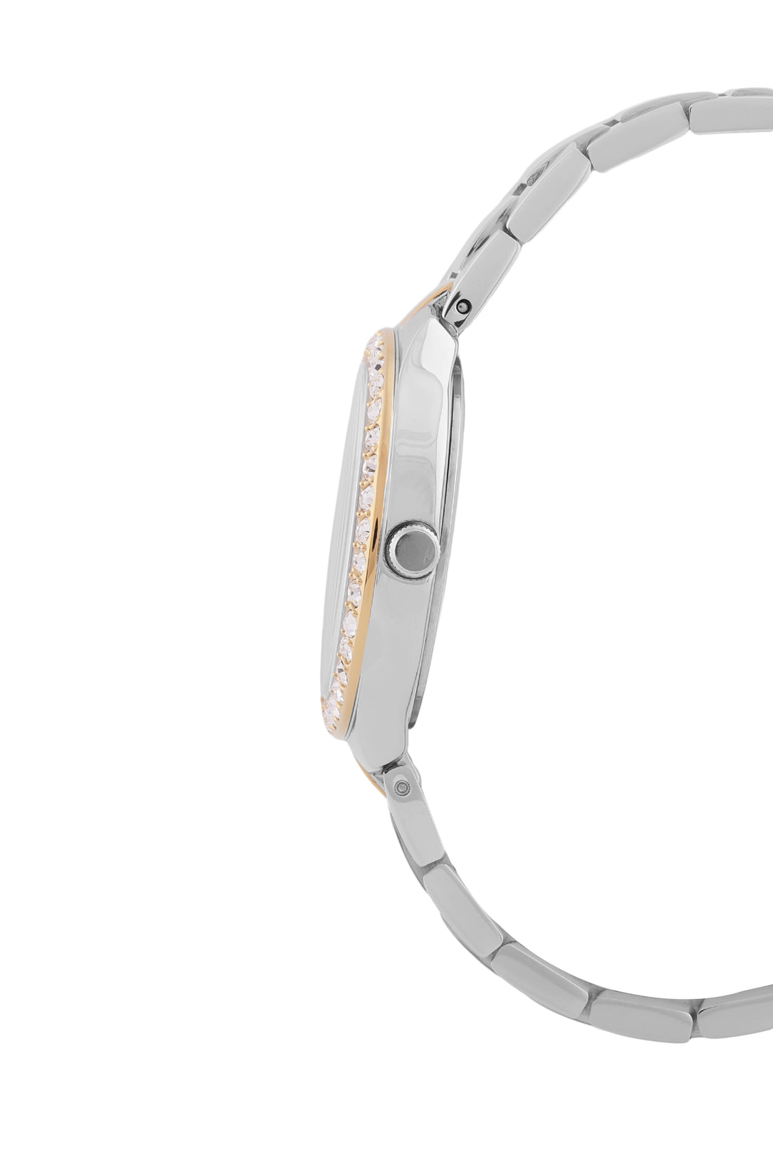 Silver Premium Women Watch with Metallic Strap