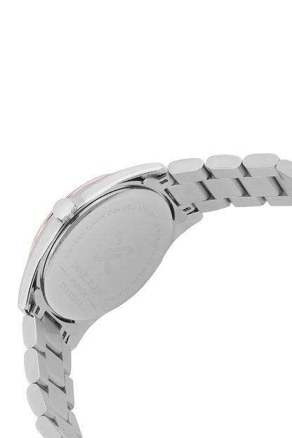 Silver Premium Women Watch with Metallic Strap
