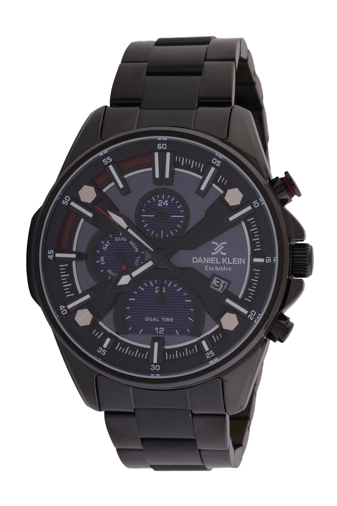 Blue Exclusive Men Watch with Metallic Strap