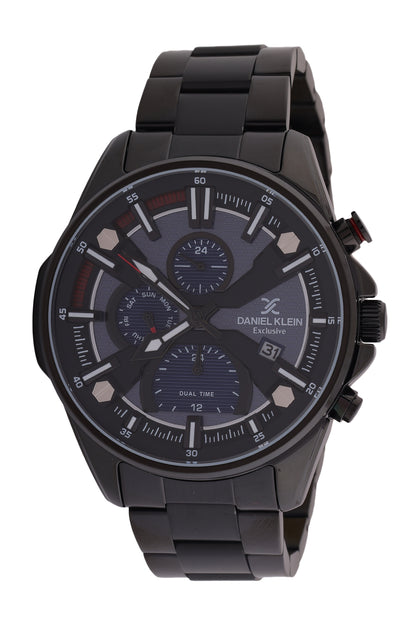 Blue Exclusive Men Watch with Metallic Strap